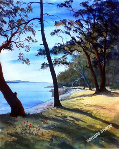 Moresby Island, a small gulf island near Sidney BC