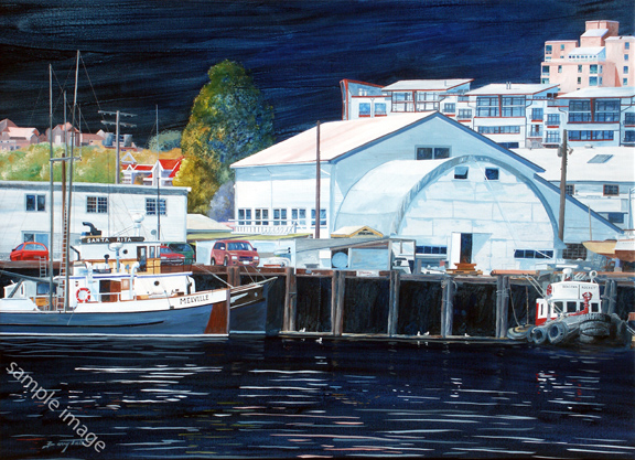 Upper Harbour Victoria BC with Seaspan tug and the Melville